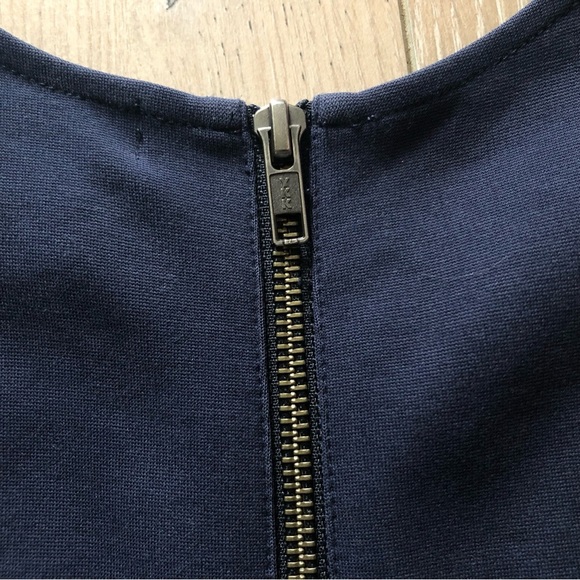 J. Crew Textured Wrap Mini Dress in Navy Size 4 - Picture 6 of 10